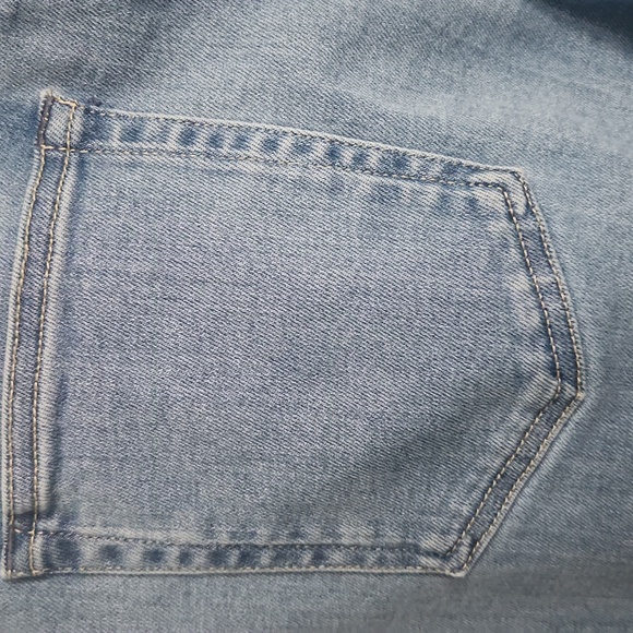 Quince Light Blue Flare & Wide Leg Jeans - Picture 10 of 12